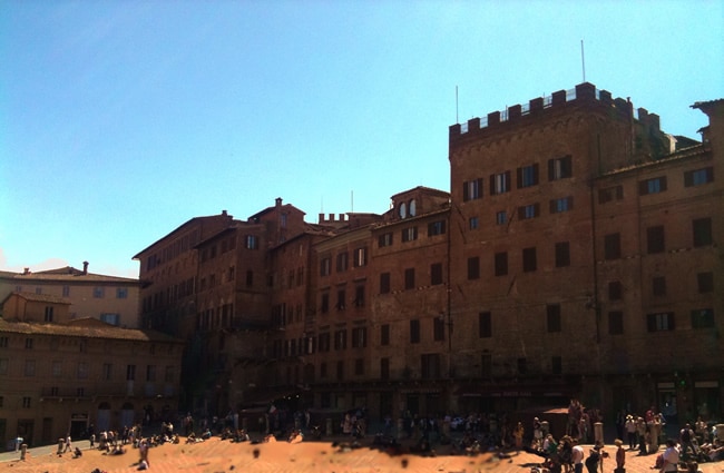 Piazza del Campo, palazzi