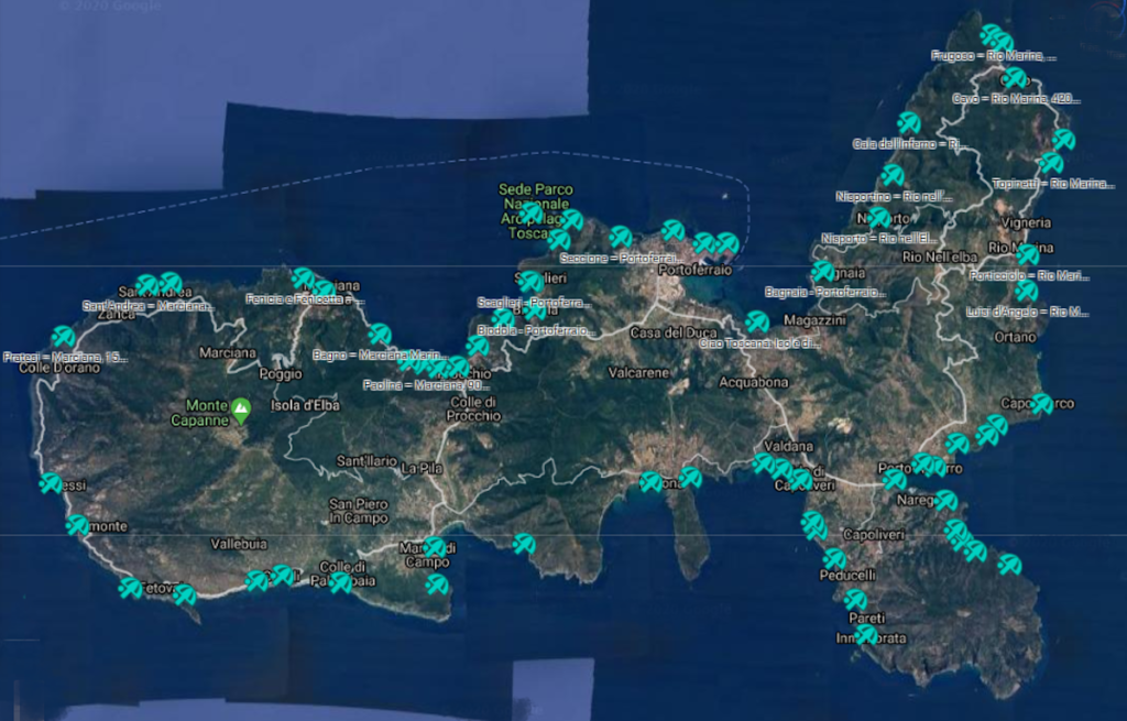 Spiagge Isola d'Elba, la cartina delle spiagge più belle Ciao Toscana