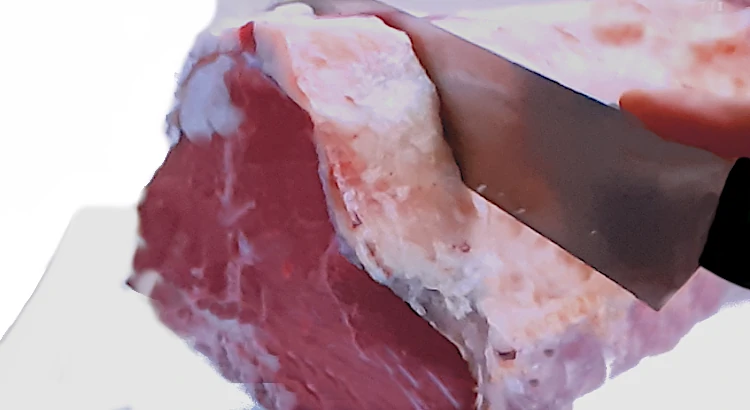 Taglio di carne per bistecca alla fiorentina
