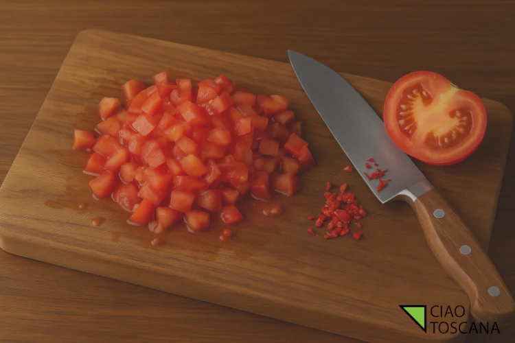 Tagliare i pomodori Tagliare i pomodori