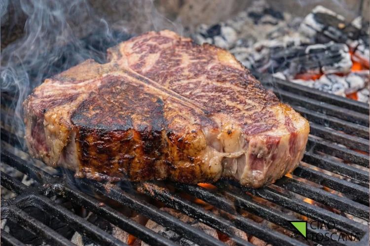 La fase cruciale: brace viva ma senza fiamme dirette per ottenere la famosa crosticina esterna (Reazione di Maillard)