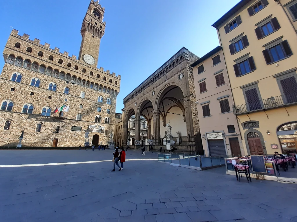 Palazzo Vecchio e la Loggia dei Lanzi