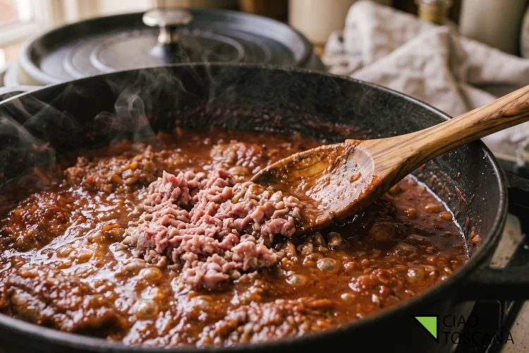 L'inserimento del fegato d'anatra negli ultimi minuti di cottura per la cremosità L'inserimento del fegato d'anatra negli ultimi minuti di cottura per la cremosità